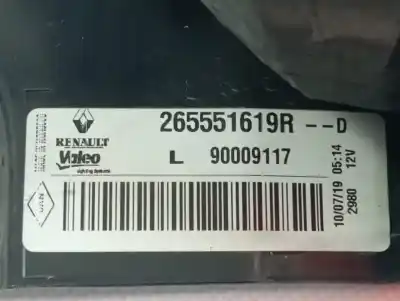 Second-hand car spare part left tailgate light for dacia dokker essential oem iam references 265551619r  
