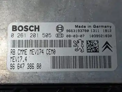 Second-hand car spare part ecu engine control for peugeot 207 premium oem iam references 0261201505  
