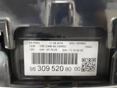 Peça sobressalente para automóvel em segunda mão quadrante por citroen berlingo live m referências oem iam 9830952080  