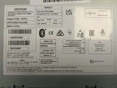 Second-hand car spare part audio system / radio cd for renault express advance oem iam references 280215396r  