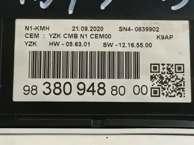 Peça sobressalente para automóvel em segunda mão quadrante por peugeot partner pro l1 referências oem iam 9838094880  
