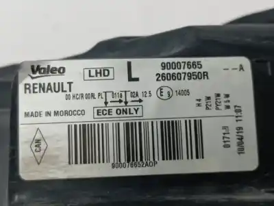 Автозапчастина б/у ліва фара для dacia dokker essential посилання на oem iam 90007665  