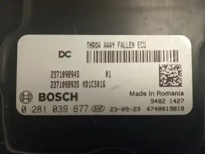 Second-hand car spare part ecu engine control for renault express confort oem iam references 0281039677  