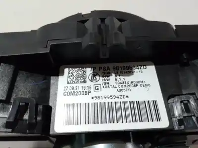 Peça sobressalente para automóvel em segunda mão comutador de luzes por citroen c4 lim. collection referências oem iam 98199594zd  