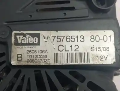 Peça sobressalente para automóvel em segunda mão alternador por bmw mini (r56) cooper d referências oem iam 75765138001  