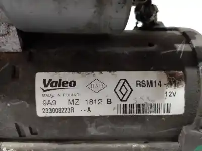 Peça sobressalente para automóvel em segunda mão motor de arranque por renault kangoo profesional referências oem iam 233008223r  