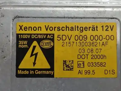 Peça sobressalente para automóvel em segunda mão balastro de xenon por opel antara cosmo 4x4 referências oem iam 5dv00900000  
