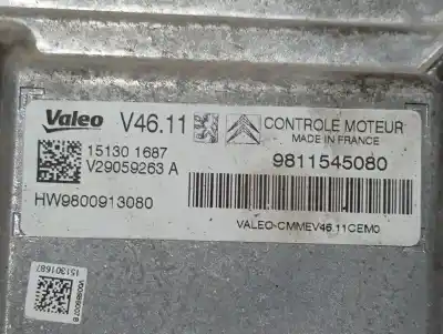 Peça sobressalente para automóvel em segunda mão centralina de motor uce por citroen c3 tonic referências oem iam 9811545080  