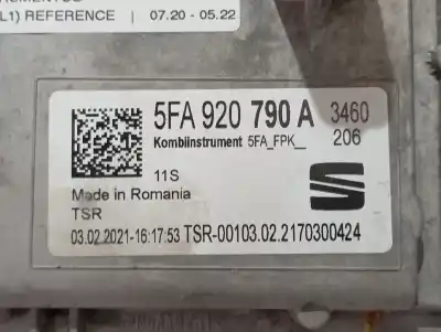 Second-hand car spare part dashboard for seat leon (kl1) reference oem iam references 5fa920790a  