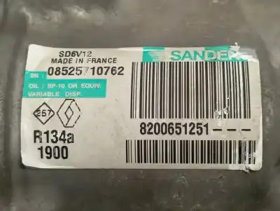 Second-hand car spare part air conditioning compressor for renault clio iii pack authentique oem iam references 8200651251  