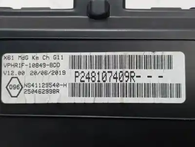 Peça sobressalente para automóvel em segunda mão quadrante por renault kangoo profesional referências oem iam p248107409r  