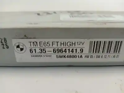 Peça sobressalente para automóvel em segunda mão módulo eletrônico por bmw serie 7 (e65/e66) 730d referências oem iam 61356964141  