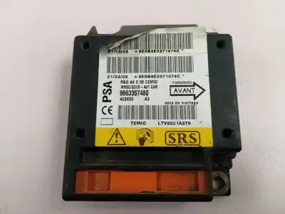 Peça sobressalente para automóvel em segunda mão Centralina De Airbag por CITROEN C3 1.4 HDi Exclusive Referências OEM IAM 9663357480  
