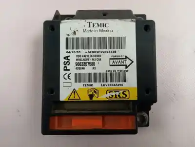 Peça sobressalente para automóvel em segunda mão Centralina De Airbag por CITROEN C3 1.4 HDi Exclusive Referências OEM IAM 9663357580  
