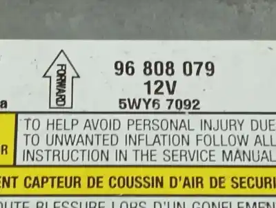 Second-hand car spare part airbag control unit for chevrolet aveo ls oem iam references 96808079  