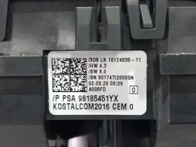Pezzo di ricambio per auto di seconda mano comando pulito per opel combo life basis riferimenti oem iam 98185451yx  