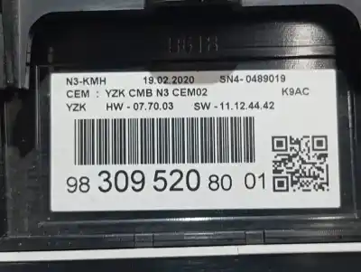 Peça sobressalente para automóvel em segunda mão quadrante por citroen berlingo feel m referências oem iam 9830952080  