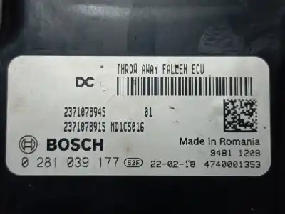 Автозапчастина б/у ебу контролер двигуна для dacia duster ii expression посилання на oem iam 0281039177  