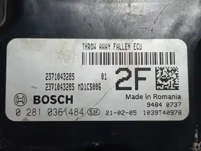 Second-hand car spare part ecu engine control for renault kangoo profesional oem iam references 237101118s  