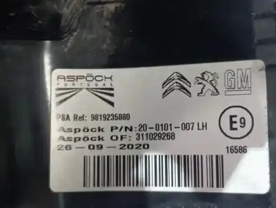 Second-hand car spare part left tailgate light for opel combo life edition oem iam references 9819235880  