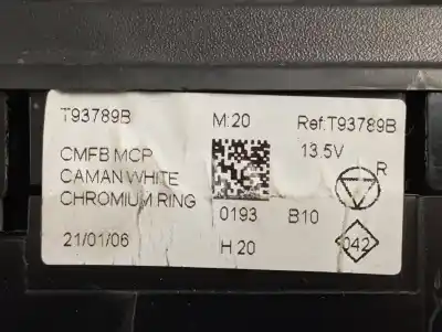 Peça sobressalente para automóvel em segunda mão comando de sofagem (chauffage / ar condicionado) por dacia duster ii anniversary referências oem iam t93789b  