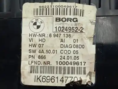 Peça sobressalente para automóvel em segunda mão quadrante por bmw serie 1 berlina (e81/e87) 118d referências oem iam 62109283801  