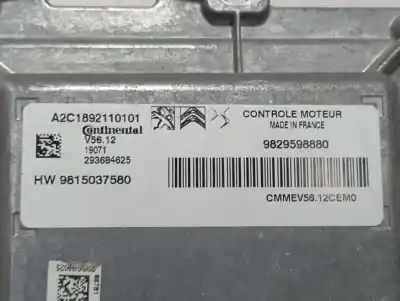 Second-hand car spare part ecu engine control for citroen c3 feel oem iam references 1636261580  9815037580