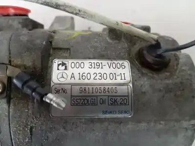 Second-hand car spare part air conditioning compressor for microcar smart  oem iam references a1602300111  