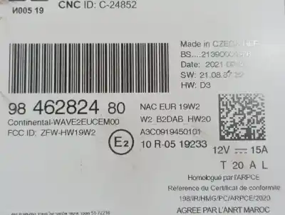 Pezzo di ricambio per auto di seconda mano impianto audio / radio cd per citroen c3 comercial riferimenti oem iam 1680002580  9846282480