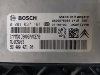 Second-hand car spare part ecu engine control for citroen c3 comercial oem iam references 1680809480 0281037101 9840042180 - 1680809680