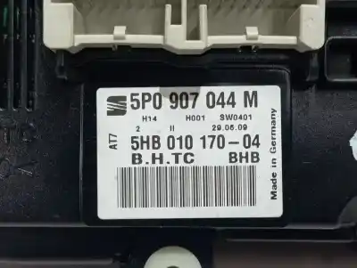 Peça sobressalente para automóvel em segunda mão comando de sofagem (chauffage / ar condicionado) por seat leon (1p1) emocion referências oem iam 5p0907044m  