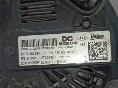 Pezzo di ricambio per auto di seconda mano alternatore per renault express advance riferimenti oem iam 231006293r  fg18t192