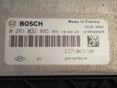 Peça sobressalente para automóvel em segunda mão centralina de motor uce por renault kangoo profesional referências oem iam 237106319r  0281032885