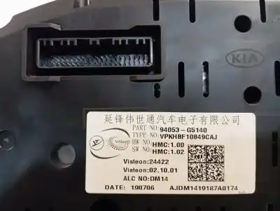 Peça sobressalente para automóvel em segunda mão quadrante por kia niro concept plug-in hybrid referências oem iam 94053g5140  