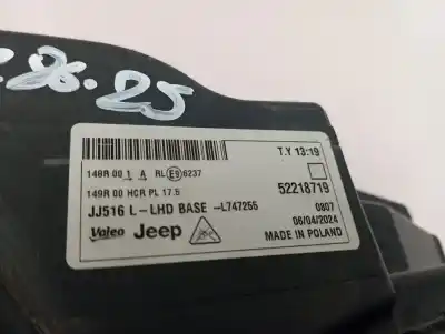 Second-hand car spare part left headlight for jeep avenger altitude oem iam references 52218719  