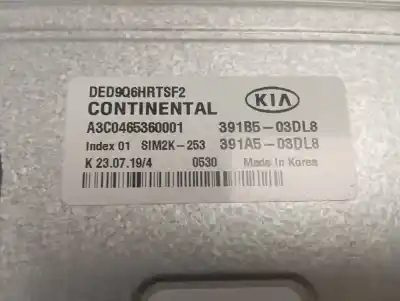 Second-hand car spare part ecu engine control for kia niro concept plug-in hybrid oem iam references 391b503dl8  a3c0465360001