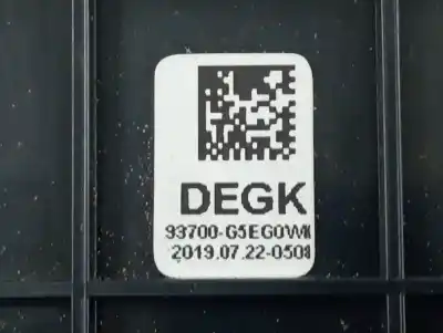 Second-hand car spare part multifunction switch for kia niro concept plug-in hybrid oem iam references 93700g5eg0  93700g5eg0wk