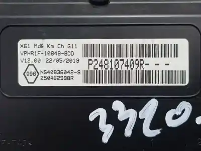 Pezzo di ricambio per auto di seconda mano pannello degli strumenti per renault kangoo profesional riferimenti oem iam p248107409r  250462998r