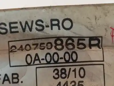 Peça sobressalente para automóvel em segunda mão motor de sofagem por dacia duster ambiance 4x2 referências oem iam 240759865r  