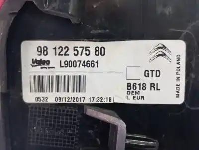 Second-hand car spare part left tailgate light for citroen c3 feel oem iam references 9812257580  l90074661