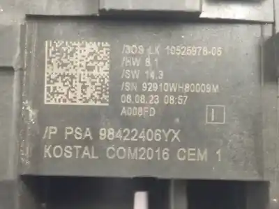 Peça sobressalente para automóvel em segunda mão fita do airbag por opel combo life edition referências oem iam 98422406yx  