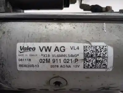 Pezzo di ricambio per auto di seconda mano motorino di avviamento per skoda superb (3v3) active riferimenti oem iam 02m911021p  02m911021px