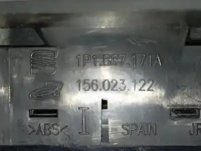 Peça sobressalente para automóvel em segunda mão botão / interruptor elevador vidro dianteiro esquerdo por seat leon (1p1) reference referências oem iam 1p1867171a  156023122