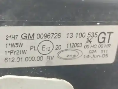 Second-hand car spare part left headlight for opel corsa c corsavan oem iam references 93177646 13100535 0093726 - 93188581