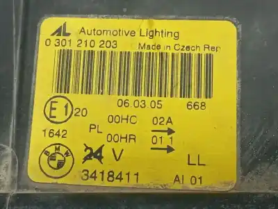 Second-hand car spare part left headlight for bmw x3 (e83) 2.0d oem iam references 63123418411  0301210203