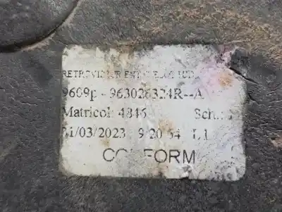 Peça sobressalente para automóvel em segunda mão espelho retrovisor esquerdo por dacia duster ii expression 4wd referências oem iam 963026324r  