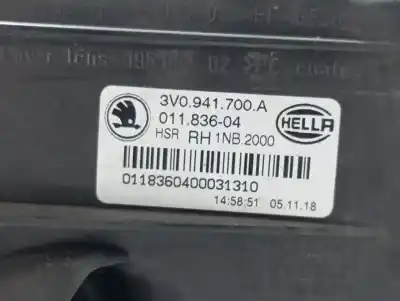 İkinci el araba yedek parçası sag sis lambasi için skoda superb (3v3) active oem iam referansları 3v0941700a  7086160199
