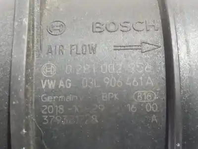 Автозапчасти б/у расходомер воздуха за skoda superb (3v3) active ссылки oem iam 03l906461a  