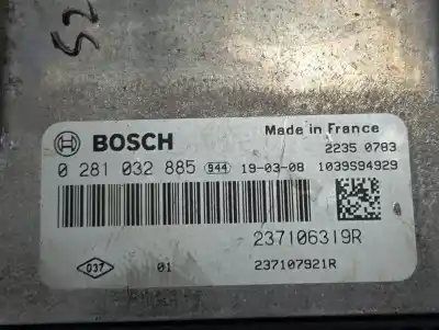 Second-hand car spare part ecu engine control for renault kangoo emotion oem iam references 237106319r  0281032885