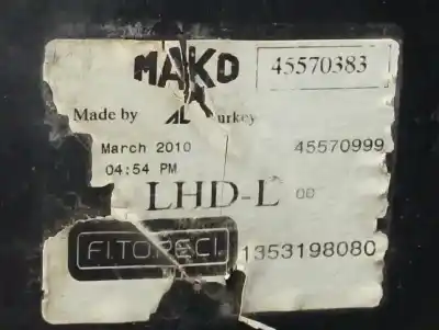 Second-hand car spare part left headlight for citroen nemo sx oem iam references 6205az 1353198080 1634151680